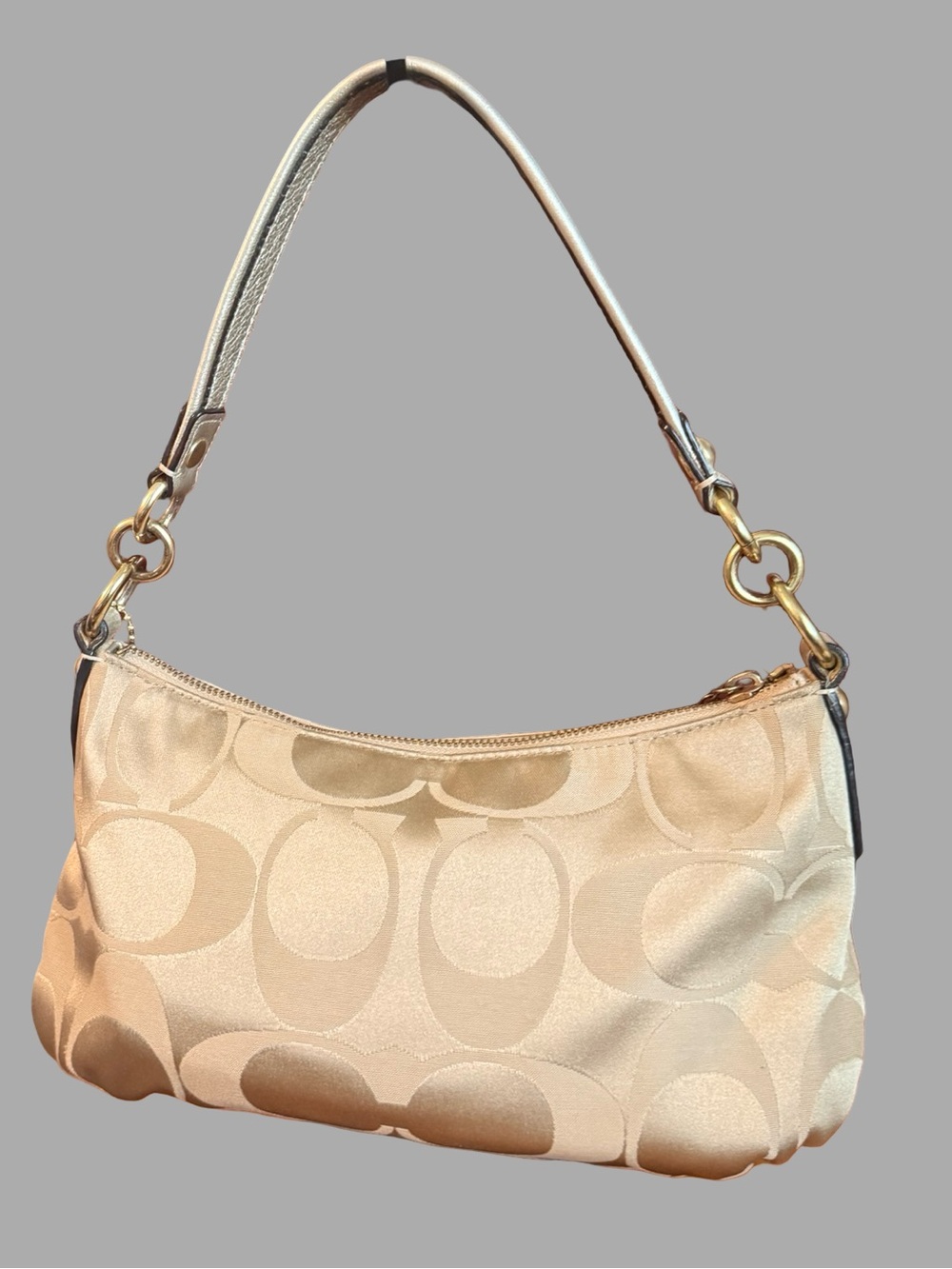 Title: Vintage Y2K Coach Poppy Signature Sateen Crossbody – Style 14562 - Picture 4 of 8